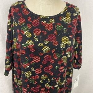 Disney Lularoe Irma Tunic Top Minnie Mickey